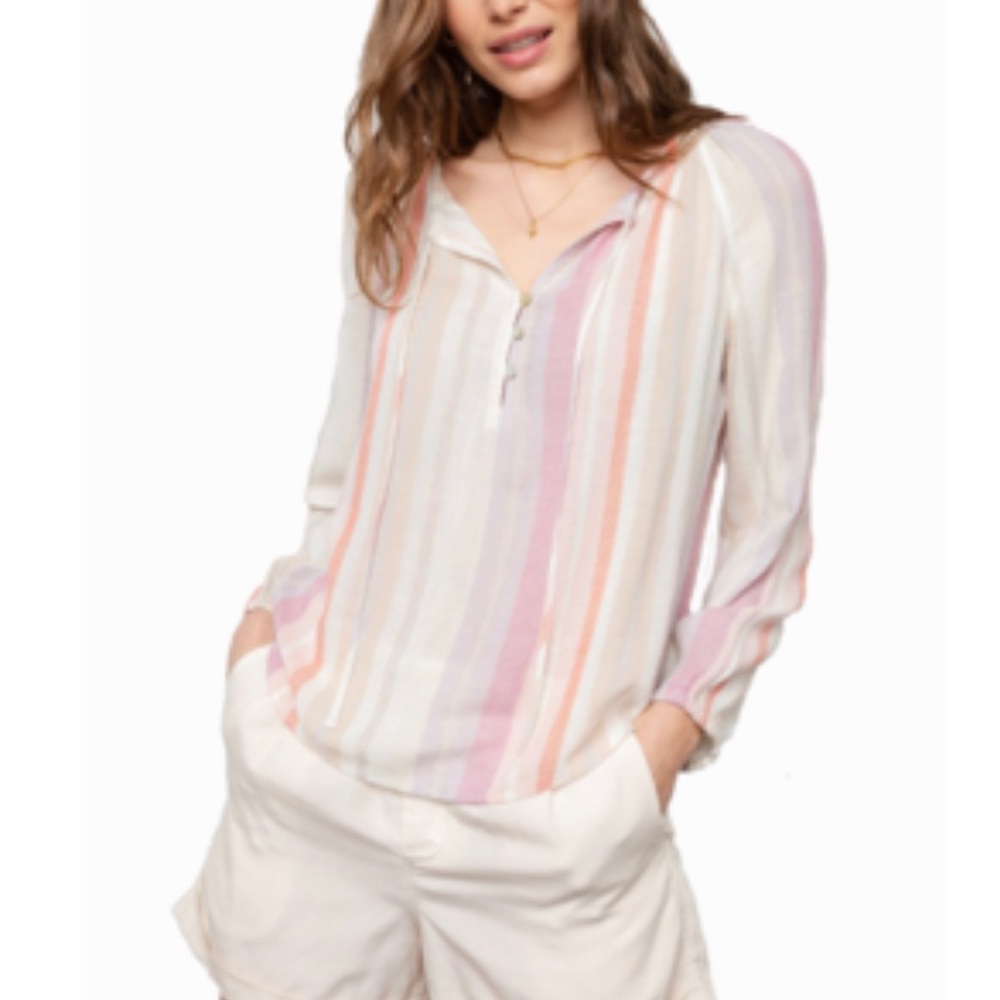 Rails Penny Blouse Juliette Stripe Size Large